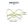 10PCS Cute Paperclip Book Mark Bow Clip DIY Accessories Bookmark Bookend Clip Metal Paper Clip Paper Clips