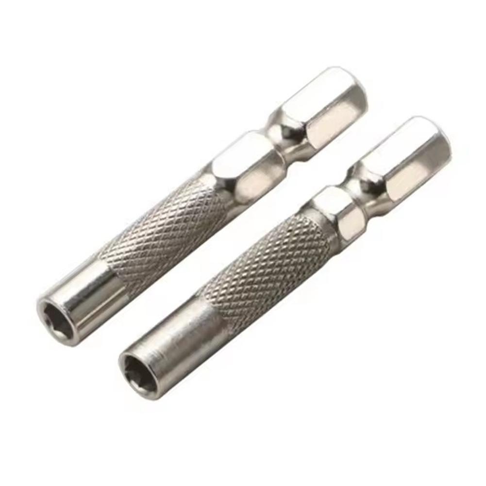 6pcs Bit Adapter 1/4" Hex To 4mm Socket Adapter Screwdriver Bit Holder For Hex Shank Electric Screwdriver Socket Tools
