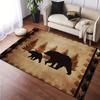 1pc Brown Bear Pattern Area Rug Stain Resistant Indoor Outdoor Entrance Door Non-Slip Soft Comfortable Living Bedroom Floor Mat