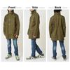 Arcade M65 Military Field Half Coat with Drawcord and Stand Spring Size Khaki Men's Jacket, M-65 Jacket, Collar, Outerwear, M,