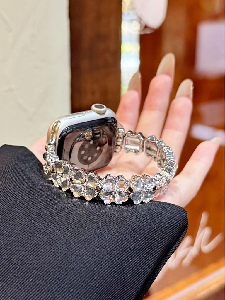 Λουράκι Ρολογιού με Καρδιά & Τριφύλλι για Apple Watch Series SE/11/10/9/8/7/6 και Huawei GT5, Xiaomi 89Pro