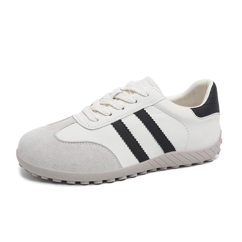 Dexun Shoes Women's 2025 New Summer Ocean Blue Soft Sole Comfortable Lace-up Versatile Niche Flat-bottomed Sports and Leisure Shoes