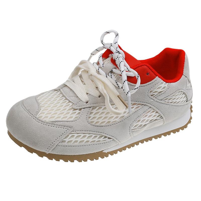 Dexun shoes women's 2025 new popular summer super fire mesh breathable casual shoes thin baseplate shoes versatile Forrest Gump shoes