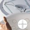 Piastra di Montaggio Universale a Croce per Apparecchi di Illuminazione da Soffitto Lampadari Staffe per Ventilatori Stabile Costruzione in Ferro Pulito