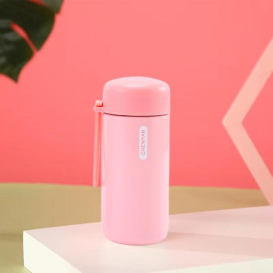 150ML Stainless Bottle Steel Insulated Vacuum Water Cup Leakproof Mini Flask with Lanyard