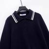 2024 Autumn/Winter Women's Fashion: European & American Style Polo Collar Knitted Sweater