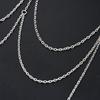 New Sexy Chest Chain Bikin Body Chain for Women Simple Silver Color Summer Harness Decoration Jewelry Beach Party  Accessories