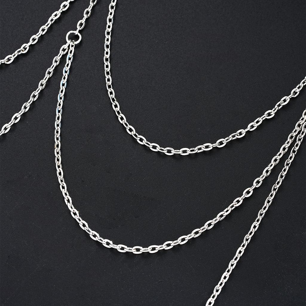 New Sexy Chest Chain Bikin Body Chain for Women Simple Silver Color Summer Harness Decoration Jewelry Beach Party Accessories