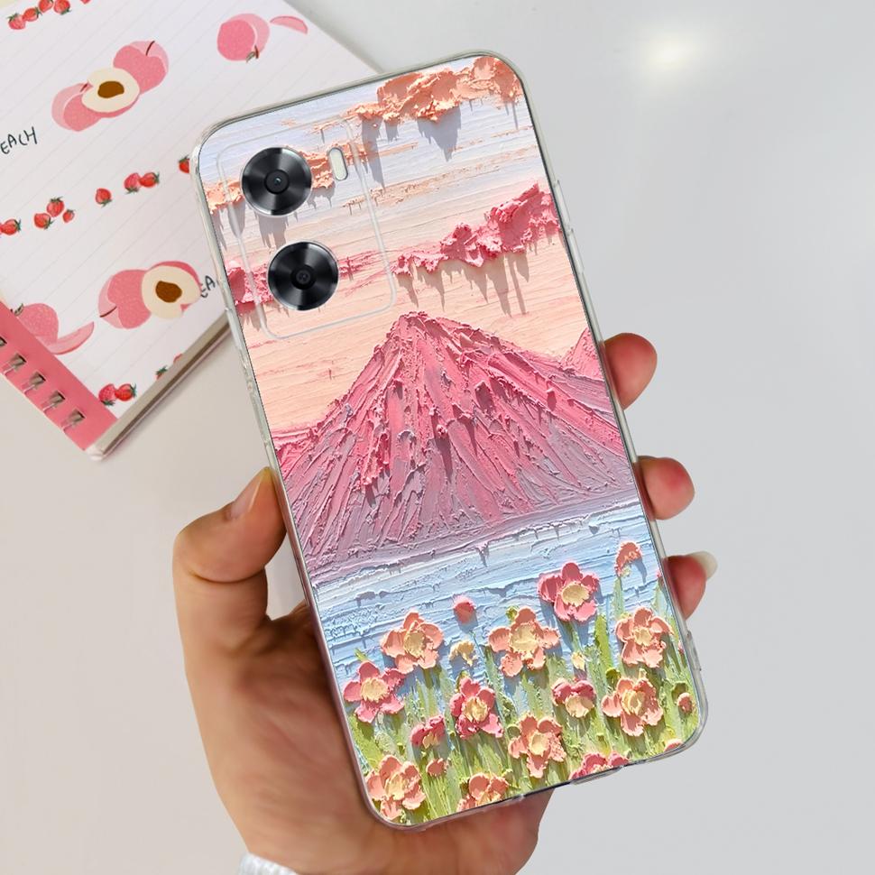For Oppo A57 4G 2022 Case CPH2387 Lovely Bear Cover Soft For Oppo A 57 S A57S A77 A57 4G OppoA57 Fashion ShockProof Phone Cases