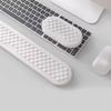 Nützliches Kreatives Tastatur-Handgelenkauflagepolster Komfort Wasserdichtes Mauspadd 3D Unifarbener Tastaturhalter Zuhause
