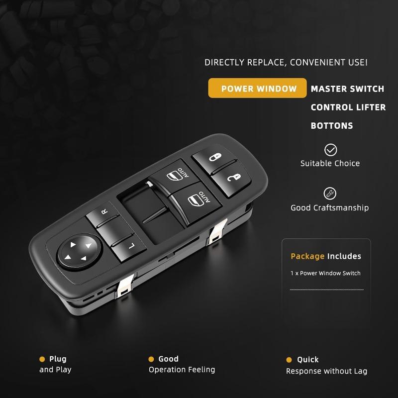 Power Window Master Switch for Dodge Challenger Double Auto 2015-2022 Front Left Driver Side OE 68183752AB 68183752AC 68183752AD 68183752AE 68183752AF