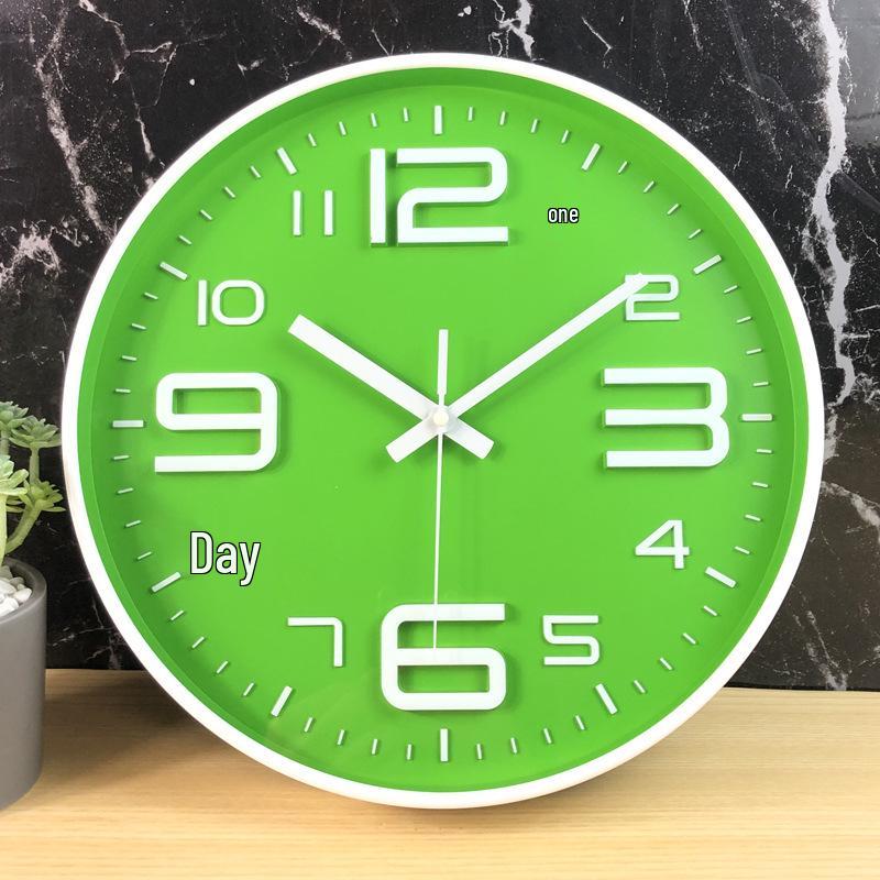 30cm Quartz Silent Wall Clock for Living Room - Creative, Wall-Mounted Design