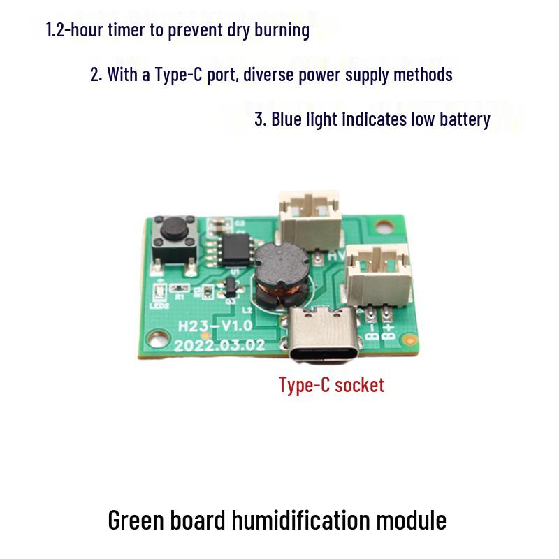 

USB Mini Humidifier Atomizing Module Board - 5V Spray Driver Circuit with Oscillating Piece