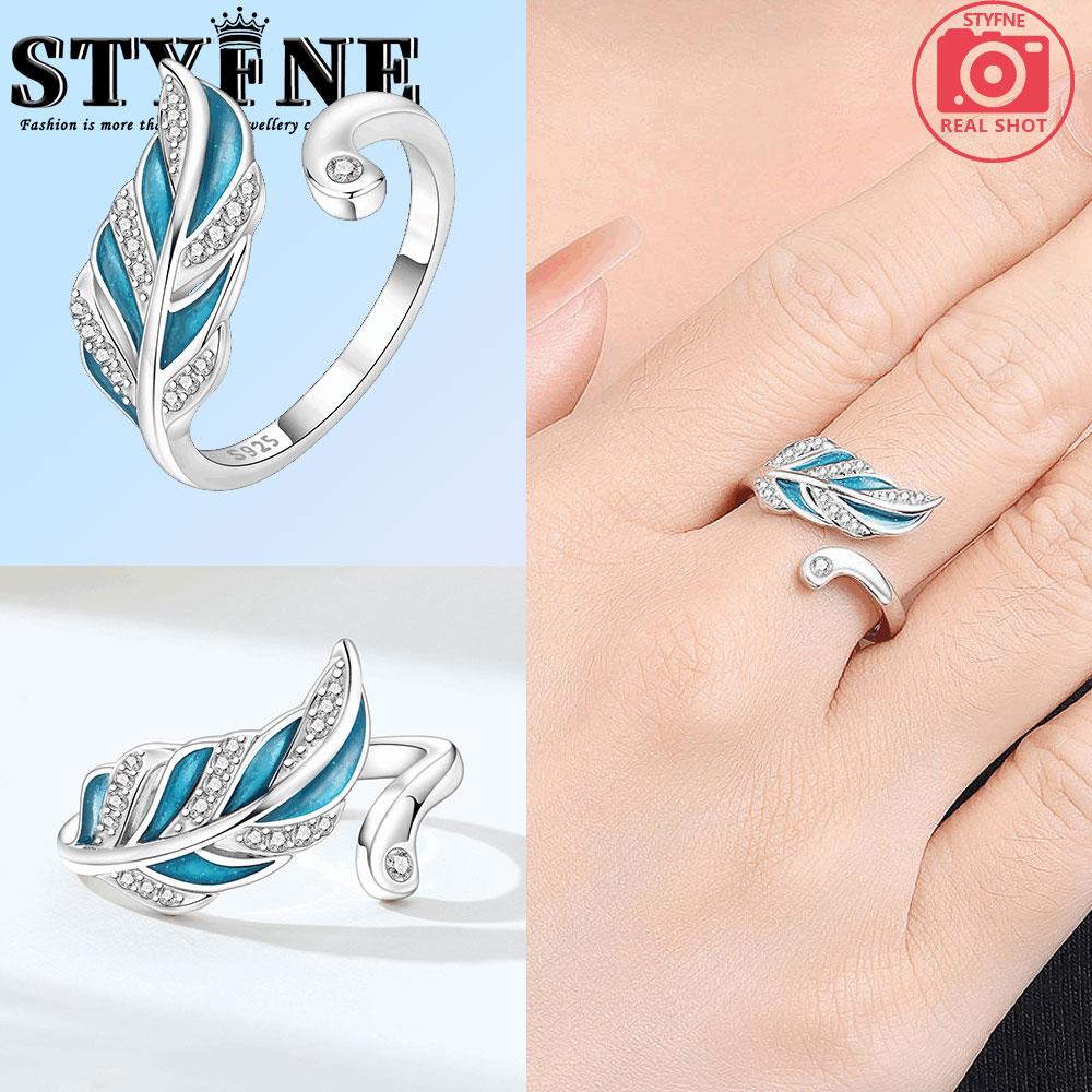 Medený záhradný motýľ kvetinka perá otvorený prsteň dámsky výročný dar zásnubné prstene pre ženy pánske šperky