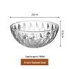 High-Temperature Resistant Transparent Acrylic Multi-Purpose Bowl