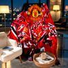 Manchester United F.C. Decke mit Aufdruck - Weich & Bequem, für Schlafzimmer, Reise, Sofa, Heimdekoration - Geburtstags-Weihnachtsgeschenk für Freunde