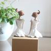 2pcs/set Angel Girl Sisters Flower Girl Ornament Resin Craft Angel Girl Figurines Garden   Friend