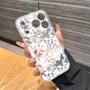 Transparent Clear Lavender Phone Case For Apple Iphone 17 Pro Max 16 15 14 Plus 17Air Rose Flower Oil Painting Shockproof Cover