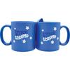 Disney "Stitch and Scrump" Mugs, Pair (2-Piece Set), Lilo & Stitch Merchandise, Blue, Approx. 8 X 9 Cm, 340ml, SAN4857