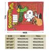 Snoopy Santa Merry Christmas Blankets Fleece Summer  Multi-function Lightweight Thin Throw Blankets for Home Office Bedspread