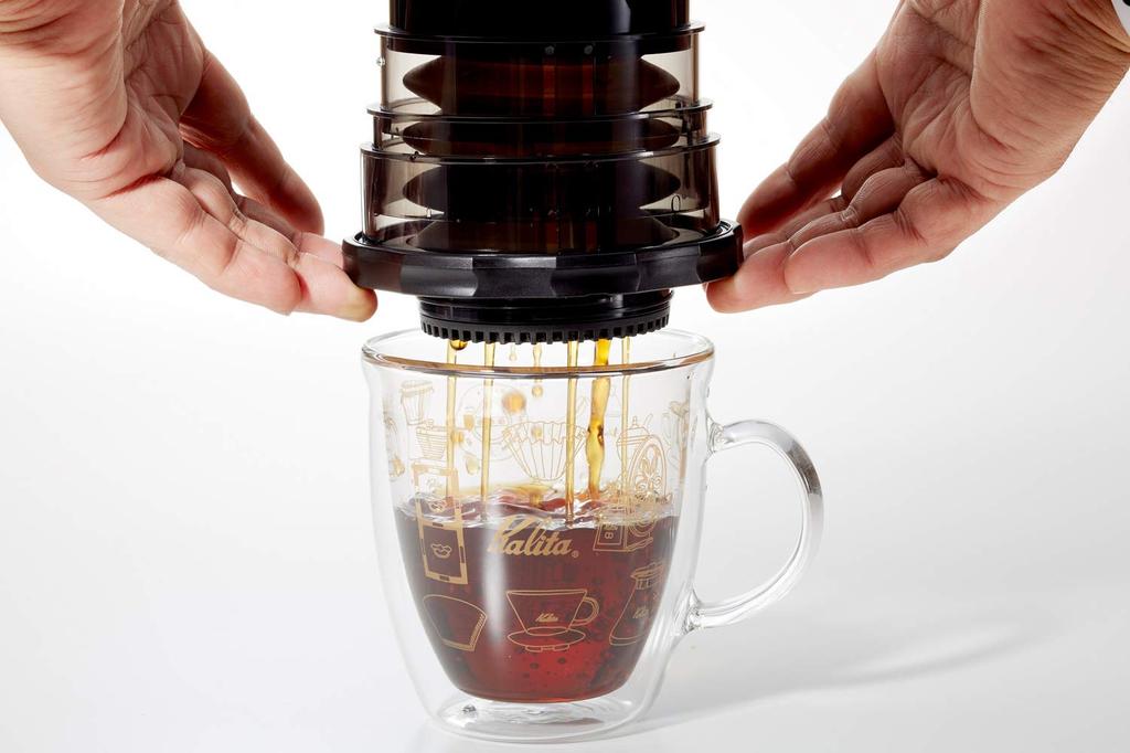 Kalita Coffee Press, 220cc, Outdoor, KOMPACT, Black, #04130