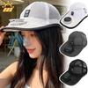 Summer Breathable Mesh Solar Fan Cap Outdoor Sun Protection Baseball Hat with USB Fan