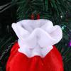 WTEMPO Red Drawstring Gift Bags Wedding Holiday Decoration Gift Bags Retro Elegant Jewelry Pouch Christmas Gift Bags Christmas Tree Decor Hanging Bags