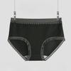Calcinhas para Mulheres Cuecas de Cintura Baixa com Bordas de Fungo Preto Fofas Simples de Algodão Respirável Calcinhas Triângulo