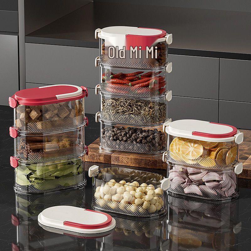 High-End Spice Storage Jar: Sichuan Pepper & Star Anise Sealed Container, Food Grade.