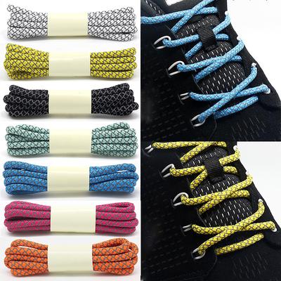 Flat Shoes Round Athletic Sports Rope Shoe Weaving Laces Shoelaces Reflective Cord Sneakers Strings  Jewelry Accessory