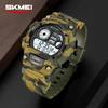 SKMEI 2403 Luminous Hands Waterproof Chronograph Watch LED Display Digital Movement Men's Sports Wristwatches for Men Clock