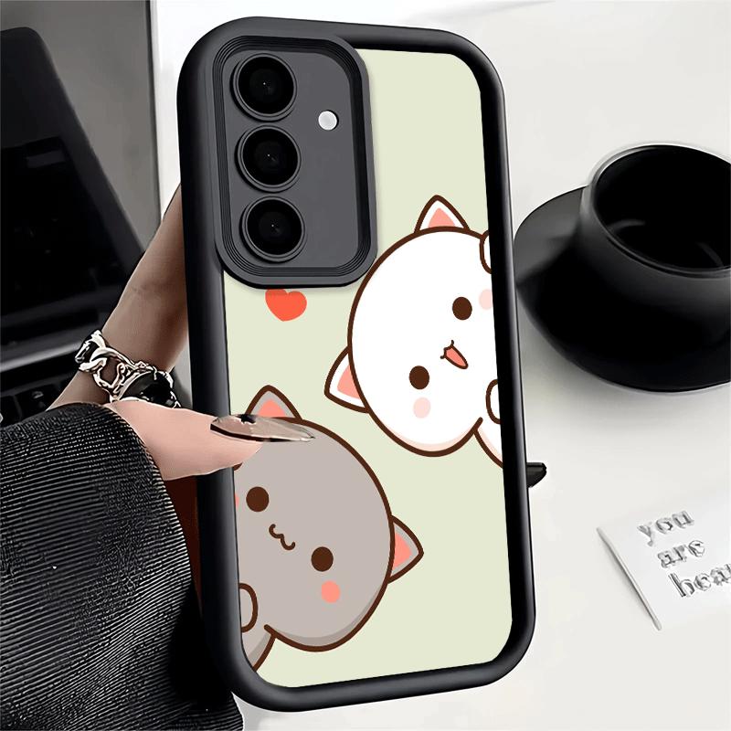 Phone Case for Samsung Galaxy A17 A16 A15 A14 A13 Cartoon Cute Peach Goma A56 A36 A26 A55 A35 A25 A54 A34 A24 A53 A33 A23 A07 A0