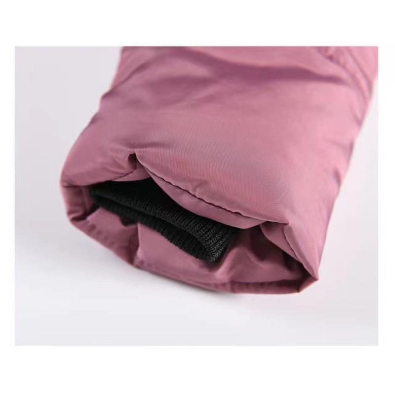 Winter Costume For Girls, Coat With Fur Collar And Belt, Warm Jacket With Hood On Cotton Lining, Children's Jacket