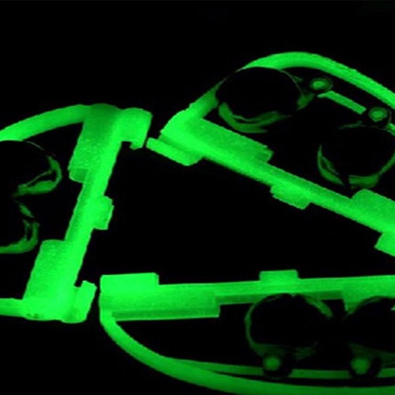 Fluorescent Fishing Tackle Rod Pole Tip Clip Twin Bell Alarm Alert Night Ring