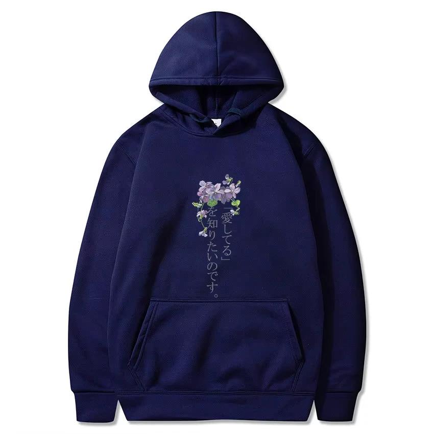 2025 Violet Evergarden Pullover Sweatshirt Street Fashion Trend Hoodie Herren Harajuku Bequem Langarm Herren Freizeit Oberteil