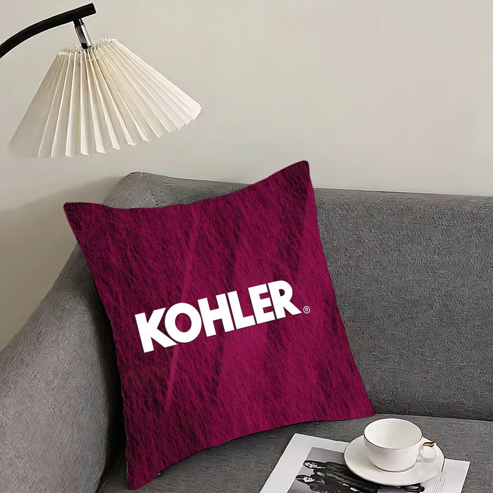 Kohler Cushion Cover Reversible Plush Pillow Cover – For car, sofa, bedroom, perfect as a gift.