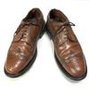 70s-80s USA Made Vintage/Long Wingtip Triple Sole Shoes/9E/26.5-27.0cm/Brown/(USED)