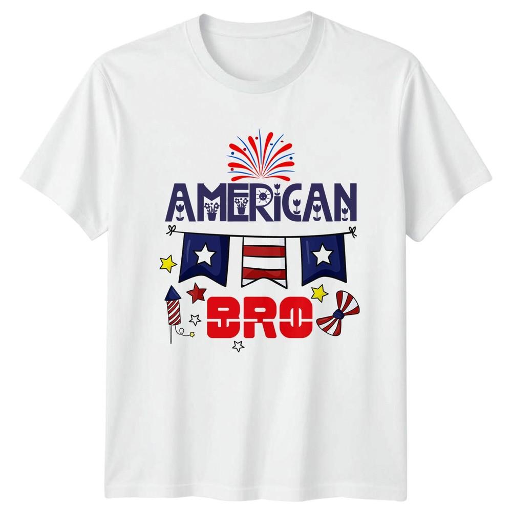 American Bro Fourth of July Holidays Unisexs T Shirt Unisexs Graphic Tee S