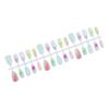 30Pcs False Nails Hand-Painted Floral Almond Artistic Design for Weddings Parties Everyday Use