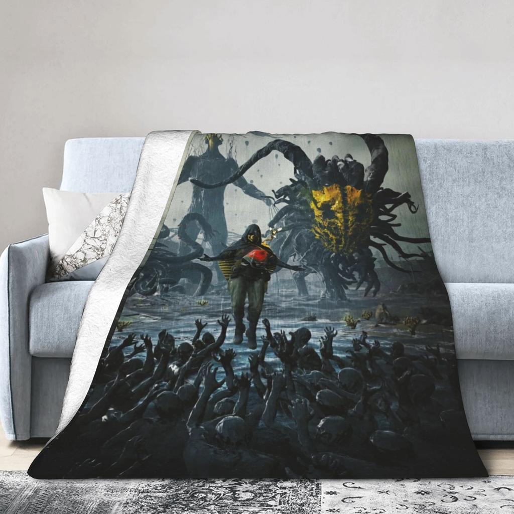 Death Stranding Videójáték Szuperpuha Takaró Fiú Lány Plüss Dobó Takaró Divat Kültéri Flanel Ágytakaró Kanapé Ágytakaró