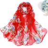 New Women's Air Conditioning Thin Silk Scarf  Silk Emulated Silk Versatile Silk Scarf  Sun Protection Scarf  Colorful Scarf