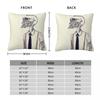 Gentleman Becomes A Hipster Square Pillowcase Polyester Linen Velvet Pattern Zip Decor Sofa Cushion Cover