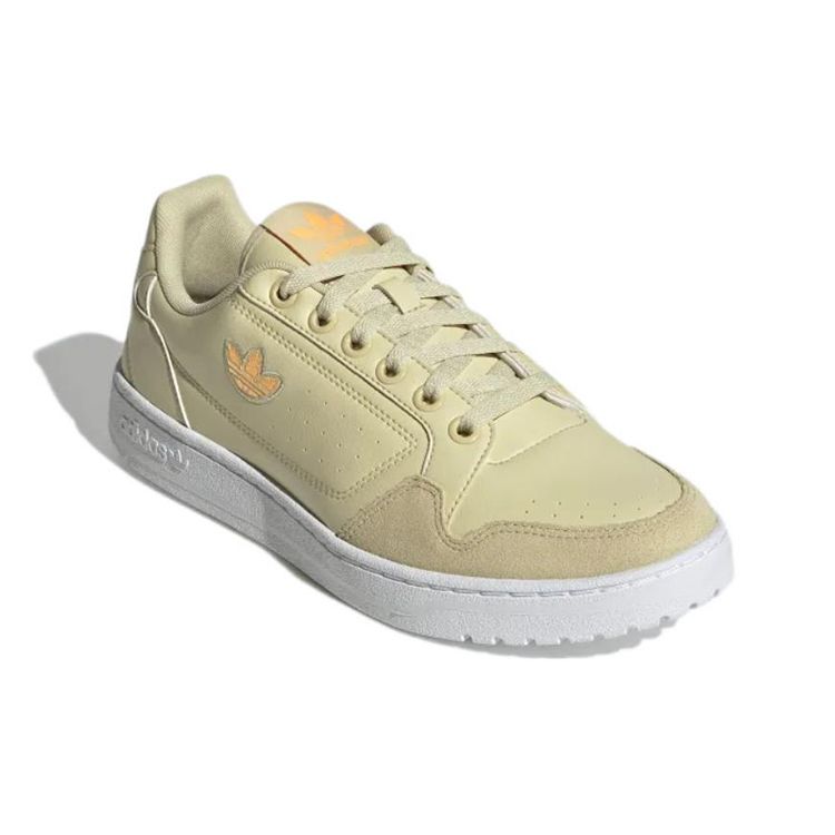 Adidas Originals Ny 90 Non-Slip Shock Absorbing Low-Top Skate Shoes Unisex Skate Shoes Beige Brown GY8253