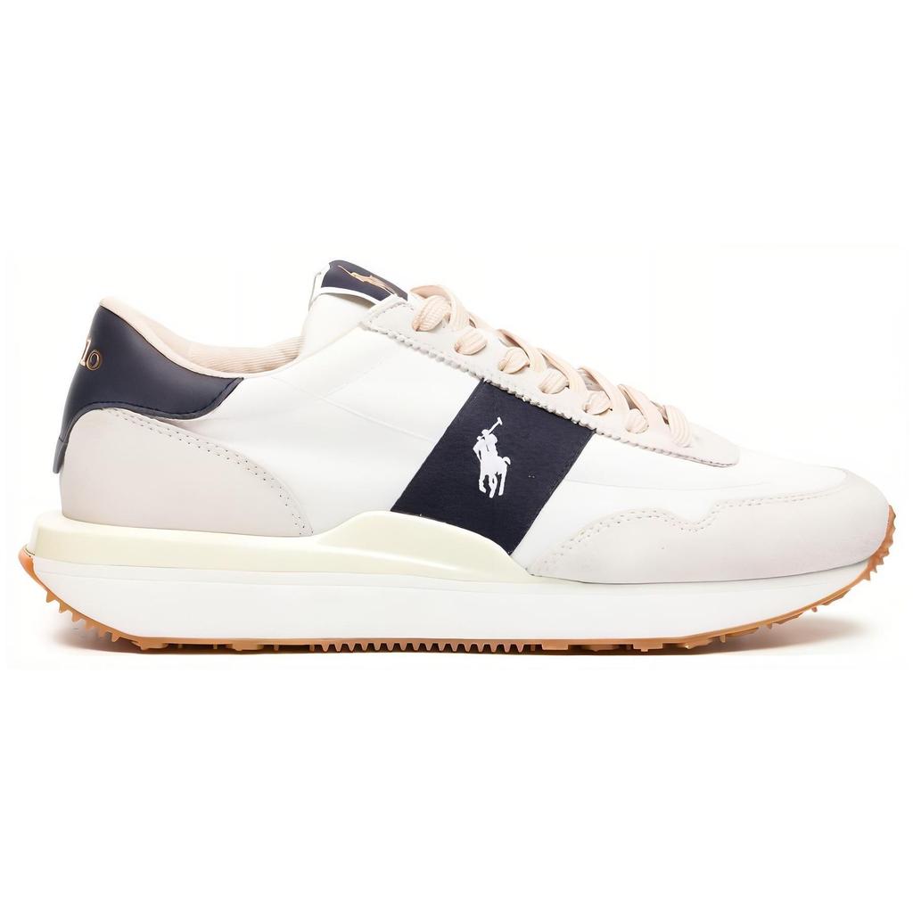 Polo Ralph Lauren Train 89 Leather Comfortable Sports Low-Top Lifestyle Shoes Men sneakers White 809878008
