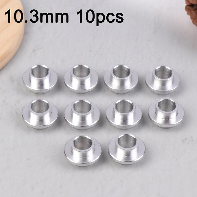 10Pcs 10.3Mm Aluminium Skateboard Scooter Bearing Spacers Skate Wheel Replacement Bearing Bushing For Roller Skates Parts