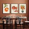 3Pcs Retro Disco Oranges Wall Art Funky Girl Preppy Wall Decor Pictures Fashion Glam Fruit Orange Food Mirror Ball Posters Canvas Prints for Bar Cart