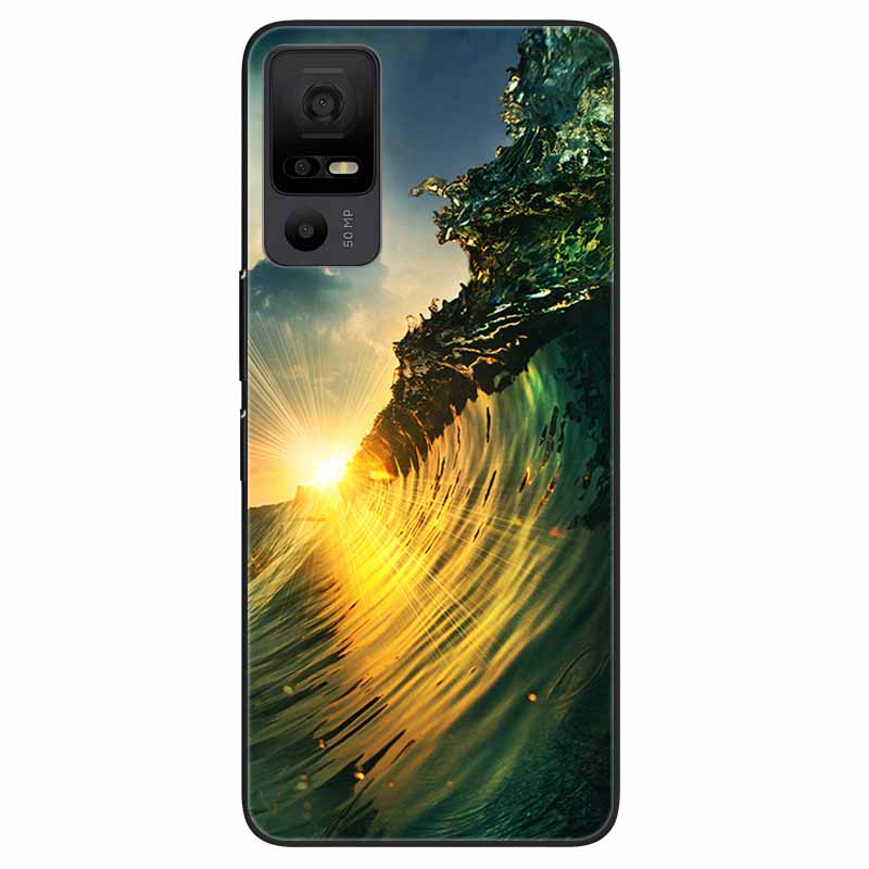 Phone Case for TCL 40 NXTpaper 5G Covers Black Bumper Silicone Soft Shell for TCL 40 NxtPaper 5G TPU Coques Lovely Marble Fundas