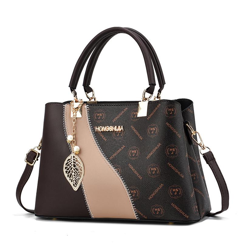 Contrasting Colors, Fashionable and Large-capacity Shoulder Mother Handbag, Female Crossbody Flower Trend, New 2025 Bag