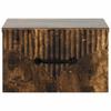 Wall Mounted Nightstand Smoked Oak 34.5 x 33 x 20 cm