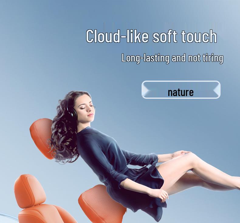 Ideal i8 Headrest & Lumbar Support Pillow - Essential Neck & Back Protection for Car Interiors
